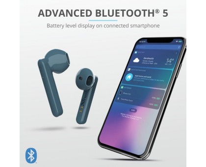 Наушники Trust Primo Touch True Wireless Mic Blue Наушники Trust Primo Touch True Wireless Mic Blue