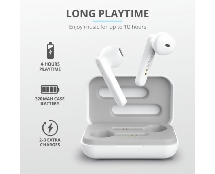 Навушники Trust Primo Touch True Wireless Mic White Навушники Trust Primo Touch True Wireless Mic White