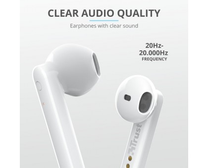 Навушники Trust Primo Touch True Wireless Mic White Навушники Trust Primo Touch True Wireless Mic White