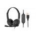 Гарнитура ПК стерео On-ear 2E CH12 USB, omni-mic, 2м, черный