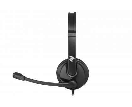 Гарнитура ПК стерео On-ear 2E CH12 USB, omni-mic, 2м, черный Гарнитура ПК стерео On-ear 2E CH12 USB, omni-mic, 2м, черный