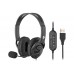 Гарнитура ПК стерео Over-ear 2E CH13 USB, omni-mic, 2м, черный