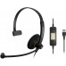Гарнитура компьютерная моно On-Ear EPOS IMPACT SC 30 USB ML, USB, однонаправленный, сертификат Microsoft Teams, 2.1м, Черный