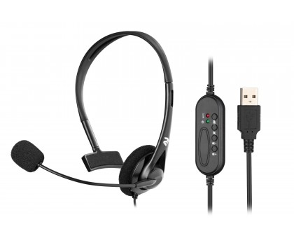 Гарнитура ПК моно On-ear 2E CH11 USB, omni-mic, 2м, черный Гарнитура ПК моно On-ear 2E CH11 USB, omni-mic, 2м, черный
