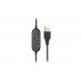 Гарнитура ПК моно On-ear 2E CH11 USB, omni-mic, 2м, черный