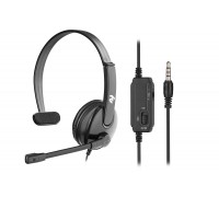 Гарнитура ПК моно On-ear 2E CH12 mini-jack, omni-mic, 1.2м, черный