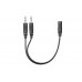 Гарнітура ПК моно On-ear 2E CH12 mini-jack, omni-mic, 1.2м, чорний