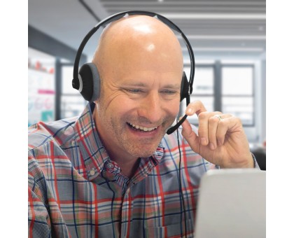 Гарнітура комп'ютерна стерео On-Ear Koss CS300, USB, Uni Mic, 2.4м, Чорний Гарнітура комп'ютерна стерео On-Ear Koss CS300, USB, Uni Mic, 2.4м, Чорний