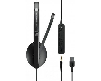 Гарнитура компьютерная моно On-Ear EPOS ADAPT 135T USB II, 3.5мм/USB, однонаправленный, сертификат Microsoft Teams, 1.8м, Черный Гарнитура компьютерная моно On-Ear EPOS ADAPT 135T USB II, 3.5мм/USB, однонаправленный, сертификат Microsoft Teams, 1.8м, Черный