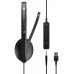 Гарнитура компьютерная моно On-Ear EPOS ADAPT 135T USB II, 3.5мм/USB, однонаправленный, сертификат Microsoft Teams, 1.8м, Черный