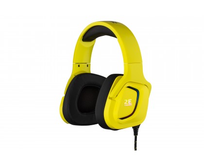 Гарнітура ігрова 2E GAMING HG340, mini-jack/dual 3.5мм, RGB, 2м, жовтий Гарнітура ігрова 2E GAMING HG340, mini-jack/dual 3.5мм, RGB, 2м, жовтий