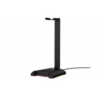 Подставка для гарнитуры 2E GAMING GST320 3в1, 7.1, USB-A, 3xUSB-A/3x3.5мм, RGB, 1.5м, чёрный