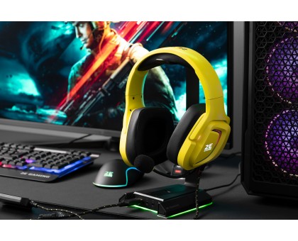 Подставка для гарнитуры 2E GAMING GST320 3в1, 7.1, USB-A, 3xUSB-A/3x3.5мм, RGB, 1.5м, чёрный Подставка для гарнитуры 2E GAMING GST320 3в1, 7.1, USB-A, 3xUSB-A/3x3.5мм, RGB, 1.5м, чёрный