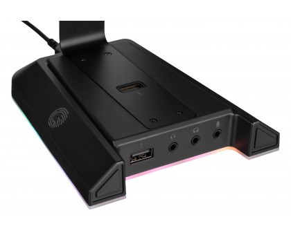 Подставка для гарнитуры 2E GAMING GST320 3в1, 7.1, USB-A, 3xUSB-A/3x3.5мм, RGB, 1.5м, чёрный Подставка для гарнитуры 2E GAMING GST320 3в1, 7.1, USB-A, 3xUSB-A/3x3.5мм, RGB, 1.5м, чёрный