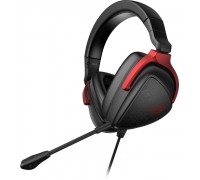Гарнитура игровая ASUS ROG Delta S Core, mini-jack/dual 3.5мм, 1.5м/1м, чёрно-красный