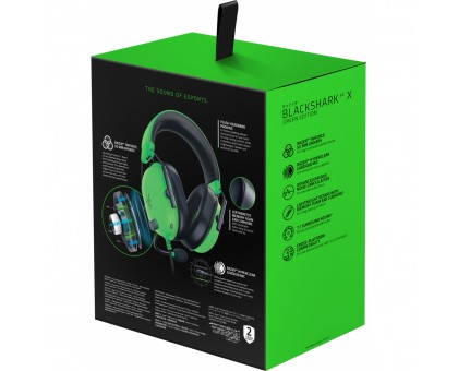 Гарнитура Razer Blackshark V2 X 3.5мм Green Гарнитура Razer Blackshark V2 X 3.5мм Green