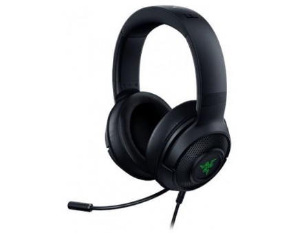Гарнитура игровая Razer Kraken V3 X, 7.1, USB-A, RGB, 1.8м, чёрный Гарнитура игровая Razer Kraken V3 X, 7.1, USB-A, RGB, 1.8м, чёрный