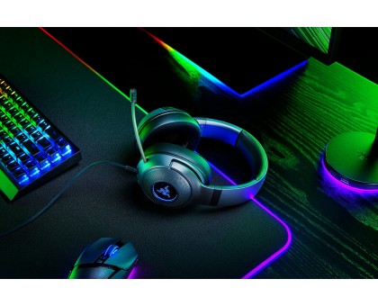 Гарнитура игровая Razer Kraken V3 X, 7.1, USB-A, RGB, 1.8м, чёрный Гарнитура игровая Razer Kraken V3 X, 7.1, USB-A, RGB, 1.8м, чёрный