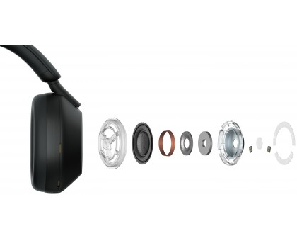 Наушники Over-ear Sony WH-1000XM5 BT 5.2, ANC, Hi-Res, AAC, LDAC, Wireless, Mic, Черный Наушники Over-ear Sony WH-1000XM5 BT 5.2, ANC, Hi-Res, AAC, LDAC, Wireless, Mic, Черный