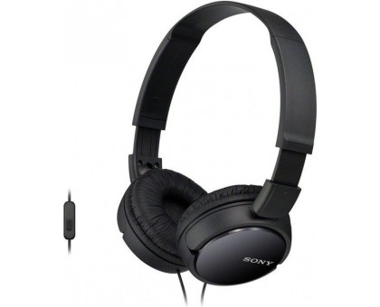 Наушники On-ear Sony MDR-ZX110AP 3.5 mini-jack, Mic, Черный Наушники On-ear Sony MDR-ZX110AP 3.5 mini-jack, Mic, Черный