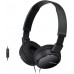 Наушники On-ear Sony MDR-ZX110AP 3.5 mini-jack, Mic, Черный