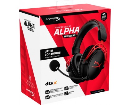 Гарнітура ігрова HyperX Cloud Alpha WL/USB-A, чорно-червоний Гарнітура ігрова HyperX Cloud Alpha WL/USB-A, чорно-червоний