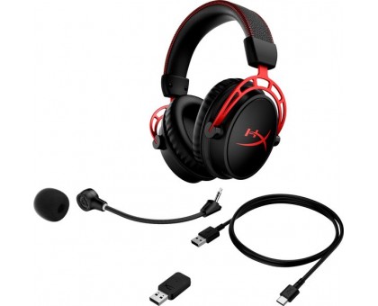 Гарнітура ігрова HyperX Cloud Alpha WL/USB-A, чорно-червоний Гарнітура ігрова HyperX Cloud Alpha WL/USB-A, чорно-червоний