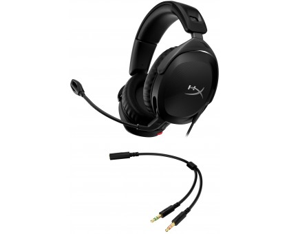 Гарнитура игровая HyperX Cloud Stinger 2, mini-jack/dual 3.5мм, 2м/0.15м, черный Гарнитура игровая HyperX Cloud Stinger 2, mini-jack/dual 3.5мм, 2м/0.15м, черный