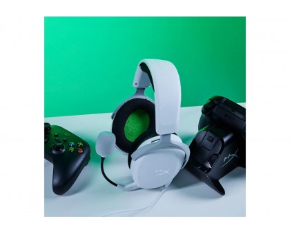 Гарнітура HyperX Cloud Stinger 2 Core Xbox, mini-jack, біло-зелений Гарнітура HyperX Cloud Stinger 2 Core Xbox, mini-jack, біло-зелений