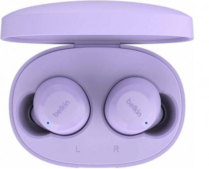 Наушники TWS Belkin Soundform Bolt True Wireless, лаванда Наушники TWS Belkin Soundform Bolt True Wireless, лаванда