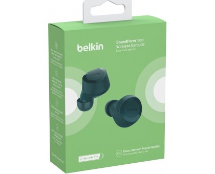 Наушники TWS Belkin Soundform Bolt True Wireless, бирюзовый Наушники TWS Belkin Soundform Bolt True Wireless, бирюзовый