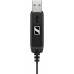 Гарнитура компьютерная моно On-Ear EPOS PC 7 Chat, USB, однонаправленный, 2м, Черный