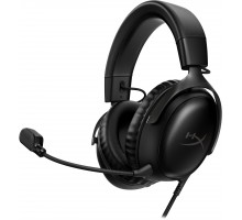 Гарнитура игровая HyperX Cloud III, mini-jack/USB-A/USB-C, 1.2м/1.3м, черный