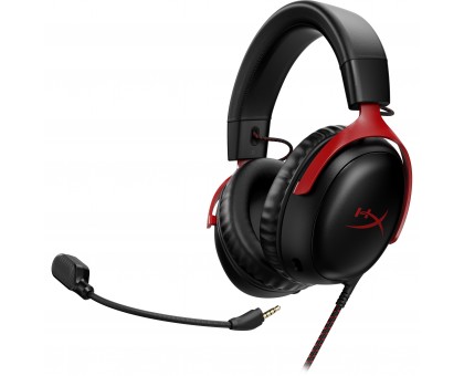 Гарнитура игровая HyperX Cloud III, mini-jack/USB-A/USB-C, 1.2м/1.3м, черно-красный Гарнитура игровая HyperX Cloud III, mini-jack/USB-A/USB-C, 1.2м/1.3м, черно-красный