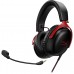 Гарнитура игровая HyperX Cloud III, mini-jack/USB-A/USB-C, 1.2м/1.3м, черно-красный