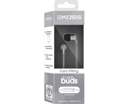 Навушники In-Ear Koss KEB25iW, 3.5 mini-jack, Mic Білий Навушники In-Ear Koss KEB25iW, 3.5 mini-jack, Mic Білий