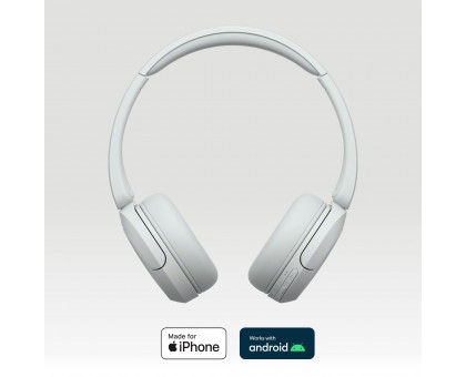 Наушники On-ear Sony WH-CH520 BT 5.2, SBC, AAC, Wireless, Mic, Белый Наушники On-ear Sony WH-CH520 BT 5.2, SBC, AAC, Wireless, Mic, Белый