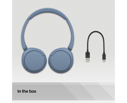 Навушники On-ear Sony WH-CH520 BT 5.2, SBC, AAC, Wireless, Mic, Синій Навушники On-ear Sony WH-CH520 BT 5.2, SBC, AAC, Wireless, Mic, Синій