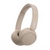 Наушники On-ear Sony WH-CH520 BT 5.2, SBC, AAC, Wireless, Mic, Бежевый