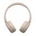 Наушники On-ear Sony WH-CH520 BT 5.2, SBC, AAC, Wireless, Mic, Бежевый