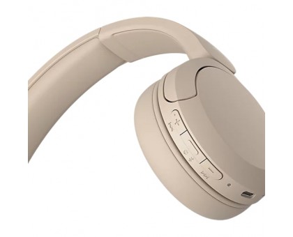 Наушники On-ear Sony WH-CH520 BT 5.2, SBC, AAC, Wireless, Mic, Бежевый Наушники On-ear Sony WH-CH520 BT 5.2, SBC, AAC, Wireless, Mic, Бежевый