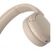 Наушники On-ear Sony WH-CH520 BT 5.2, SBC, AAC, Wireless, Mic, Бежевый