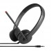 Гарнитура ПК стерео On-ear Lenovo Analog Headset, mini-jack, 1.2м, черный