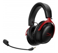 Гарнитура игровая HyperX Cloud III, WL/USB-A/USB-C, черно-красный