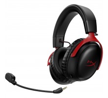 Гарнитура игровая HyperX Cloud III, WL/USB-A/USB-C, черно-красный
