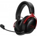 Гарнітура ігрова HyperX Cloud III, WL/USB-A/USB-C, чорно-червоний