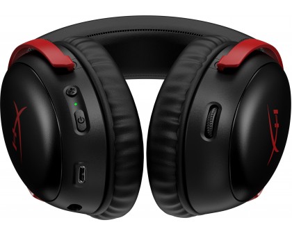 Гарнітура ігрова HyperX Cloud III, WL/USB-A/USB-C, чорно-червоний Гарнітура ігрова HyperX Cloud III, WL/USB-A/USB-C, чорно-червоний