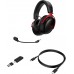 Гарнітура ігрова HyperX Cloud III, WL/USB-A/USB-C, чорно-червоний