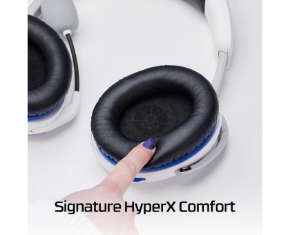 Гарнитура HyperX Cloud Stinger 2 PS4/PS5, mini-jack, бело-синий Гарнитура HyperX Cloud Stinger 2 PS4/PS5, mini-jack, бело-синий