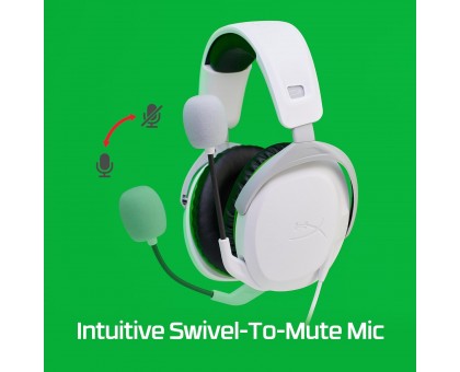 Гарнітура HyperX Cloud Stinger 2 Xbox, mini-jack, біло-зелений Гарнітура HyperX Cloud Stinger 2 Xbox, mini-jack, біло-зелений